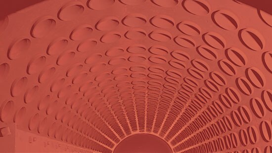 Interior of boiler pipe.